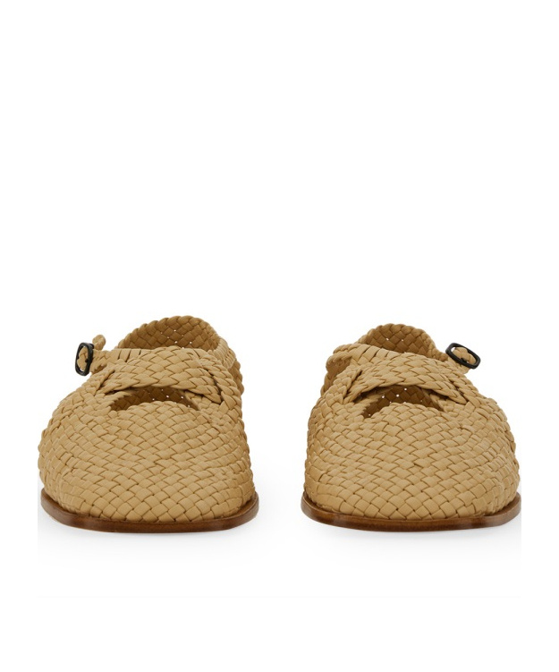 Hereu Serra Interwoven Slippers In Nude
