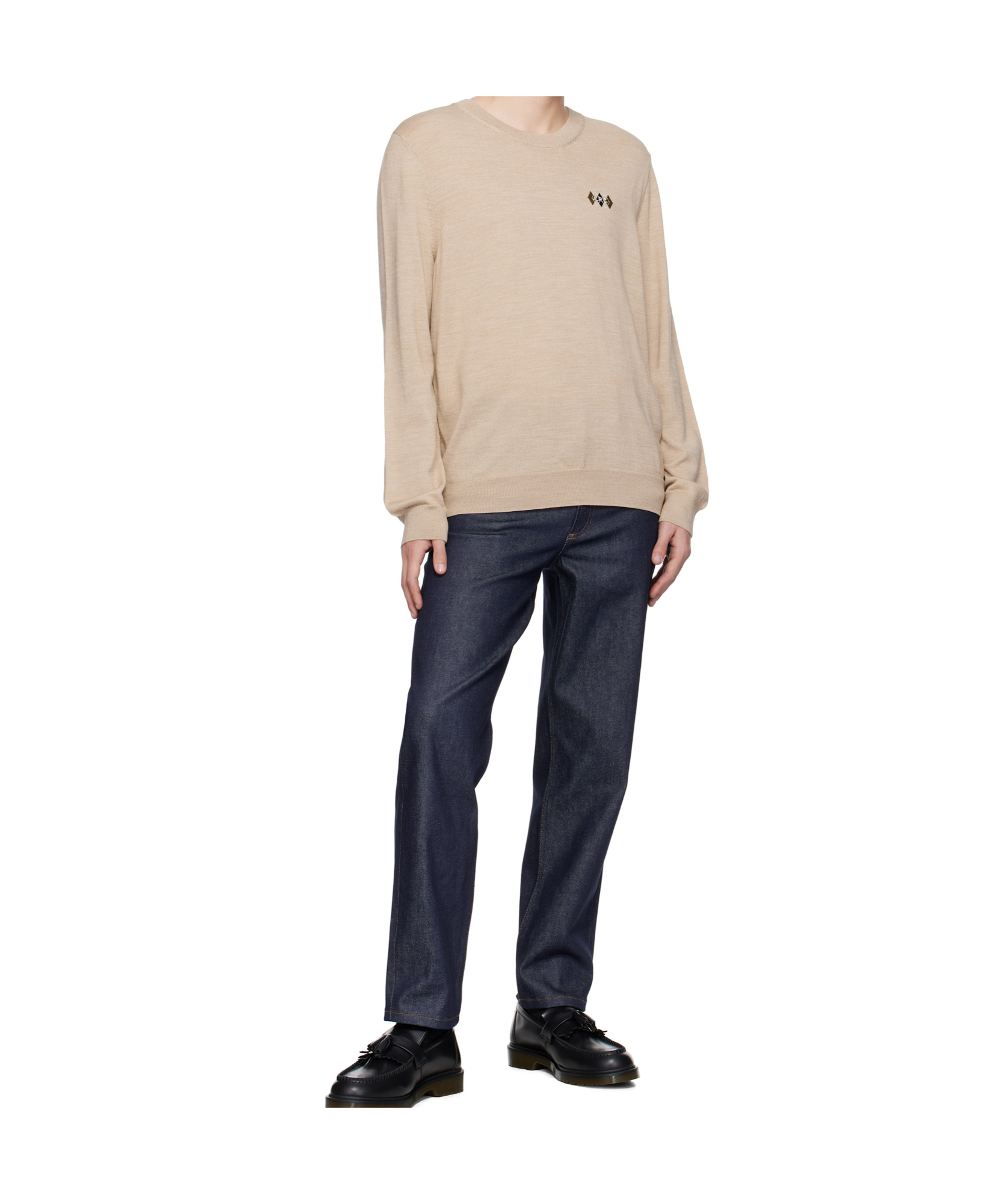 Apc Beige Rory Sweater In Nude