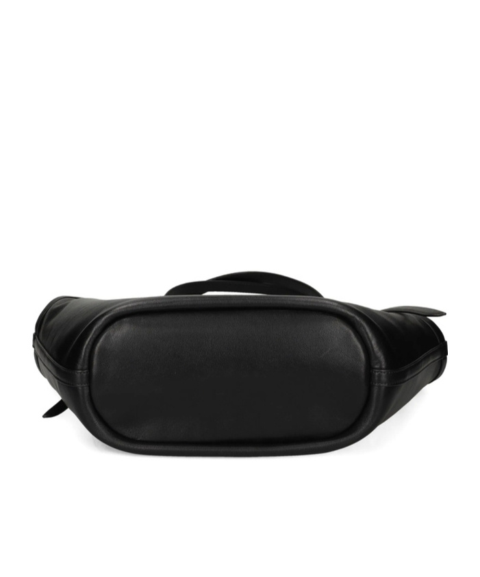 Kate Spade Deco Tulip Leather Belt Tote Bag In Black