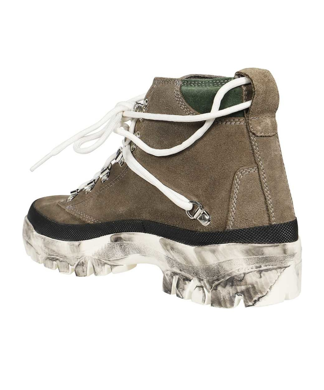 Reese Cooper Leather Lace-up Boots In White