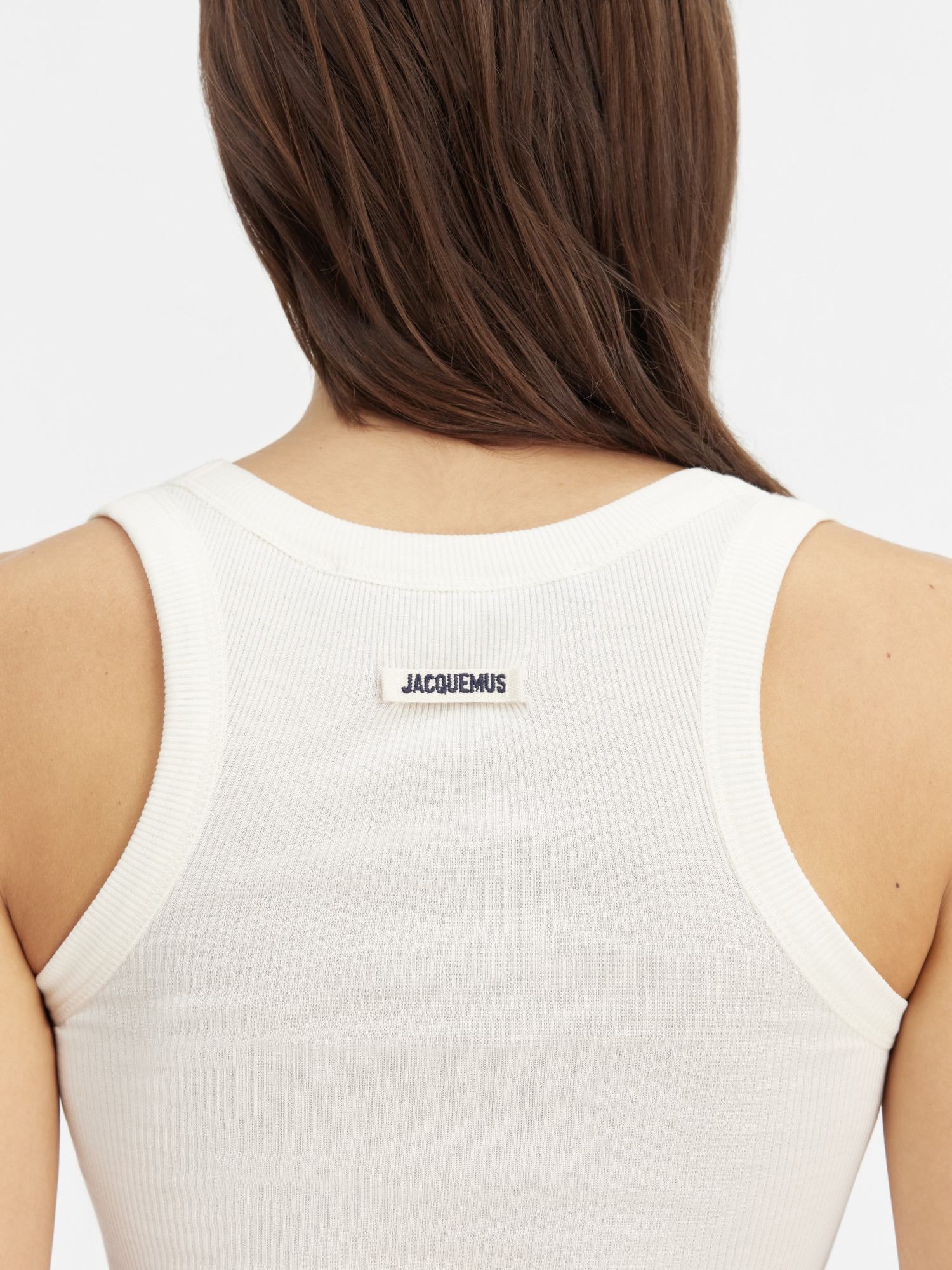 Jacquemus Sleeveless Tank Top In White