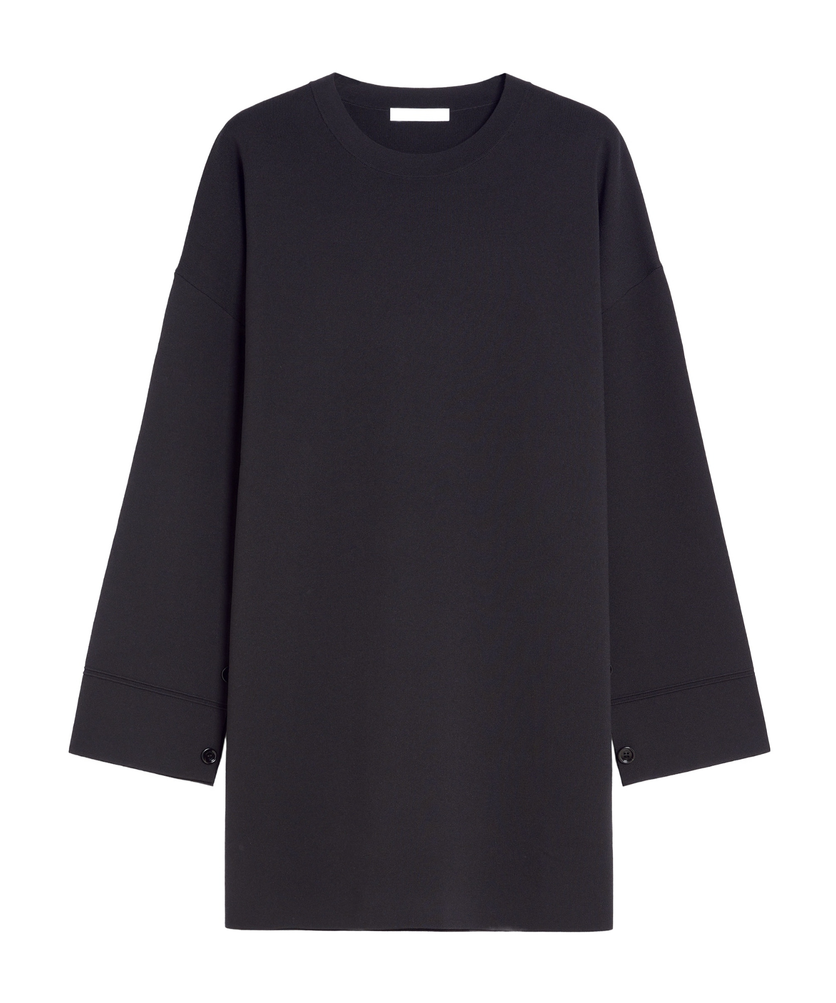 Max Mara Vestido De Punto De Viscosa In Black