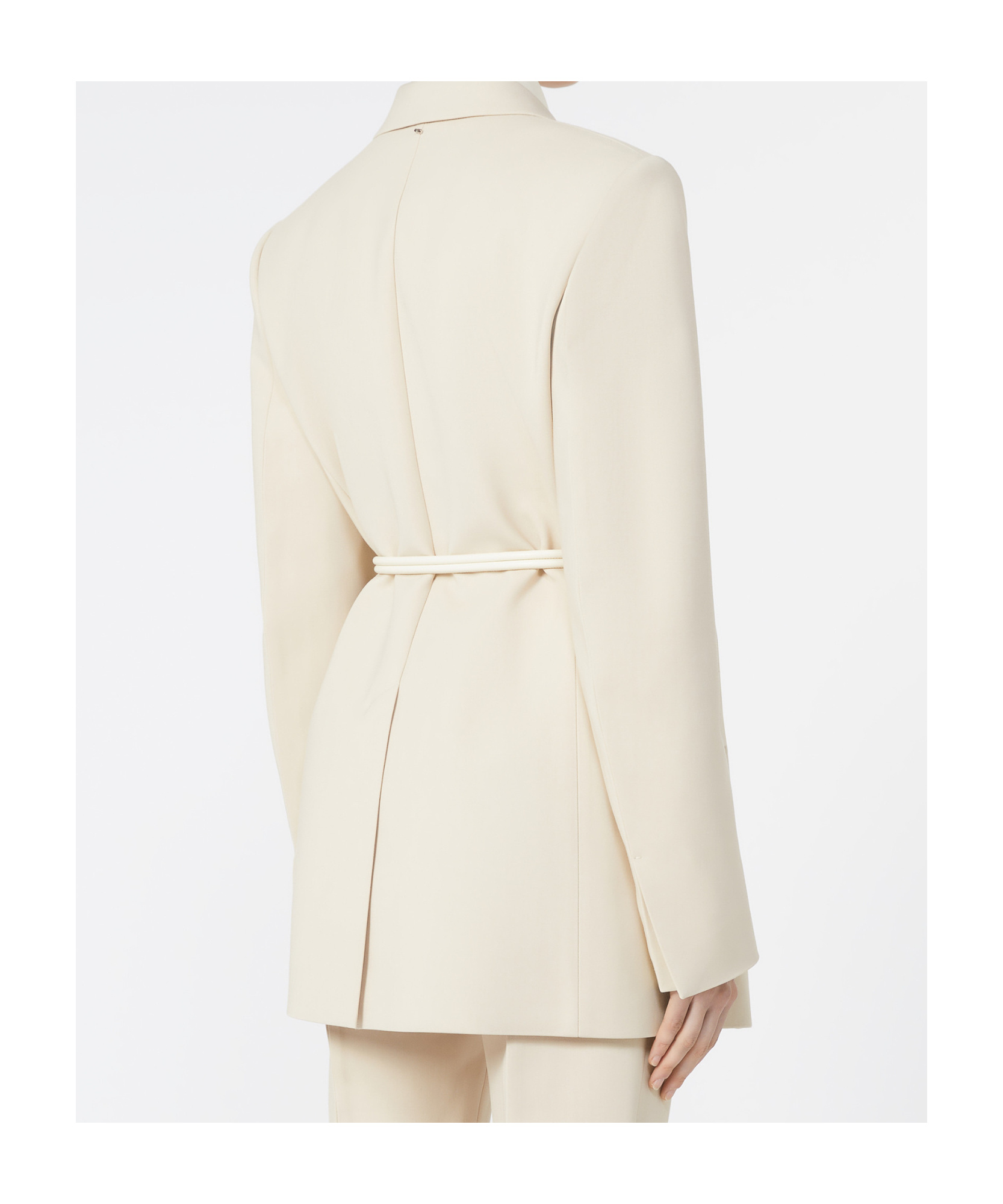 Sportmax Belted Blazer In Neutral