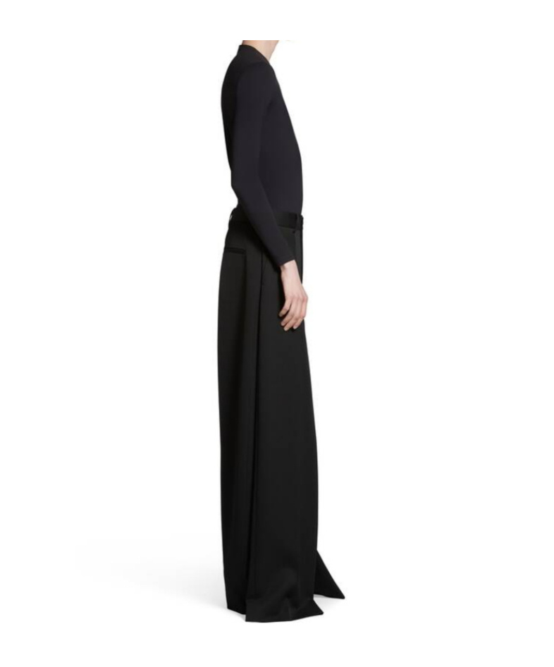 Balenciaga Outside Loop Long-sleeve Top In Black