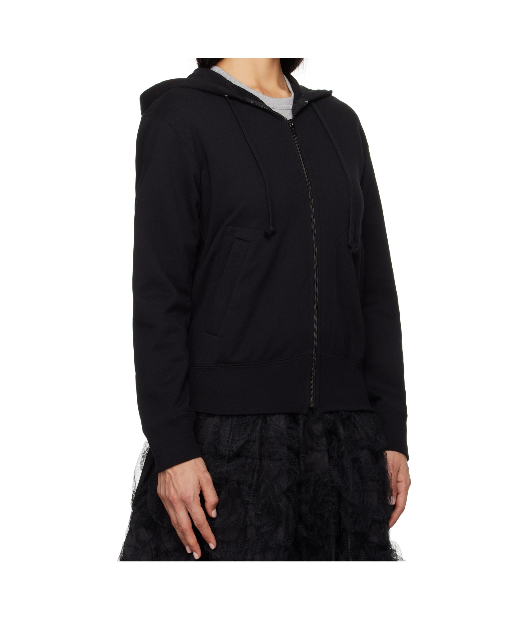 Comme Des Garçons Play Black 'heart On Back' Hoodie In Black