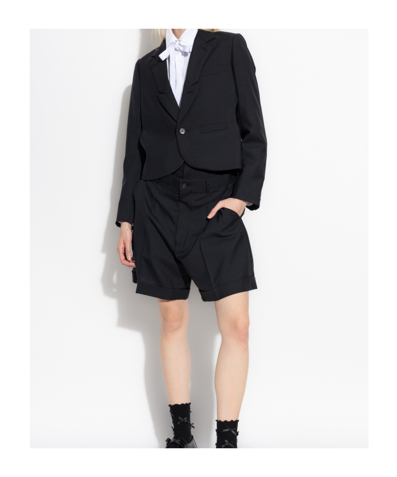 COMME DES GARÇONS LONG-SLEEVED SUIT JACKET 
