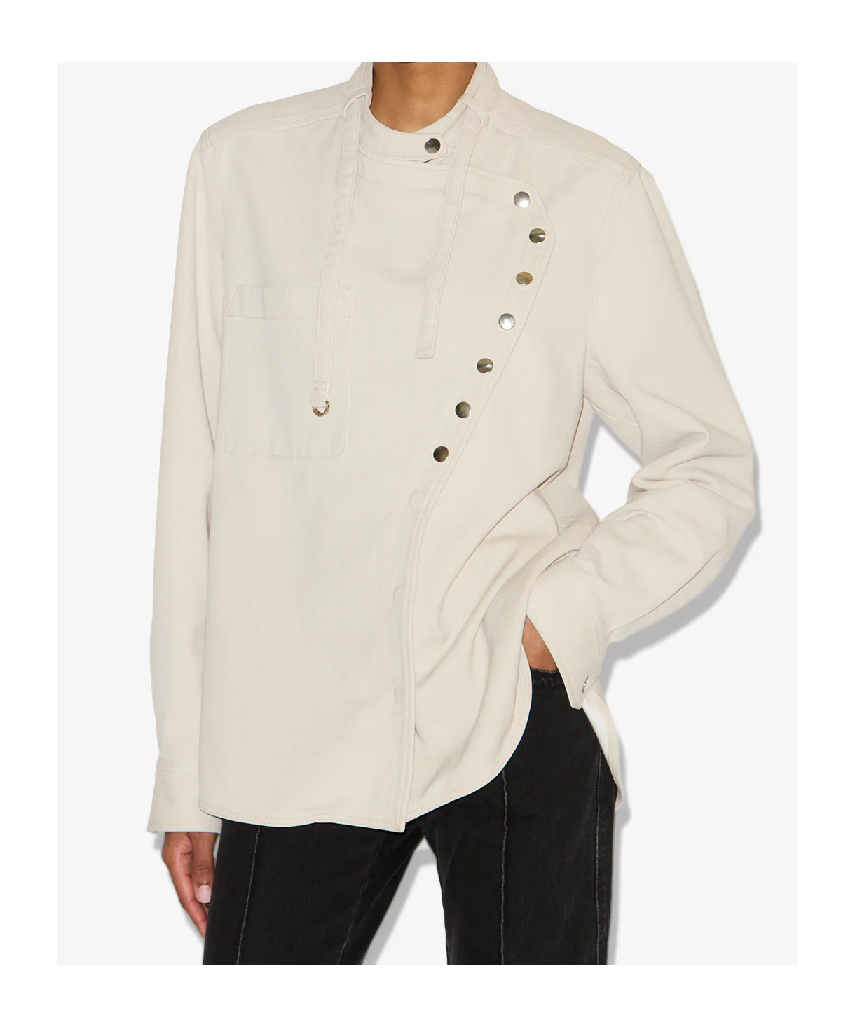 Isabel Marant Long Sleeve Shirt In Neutral