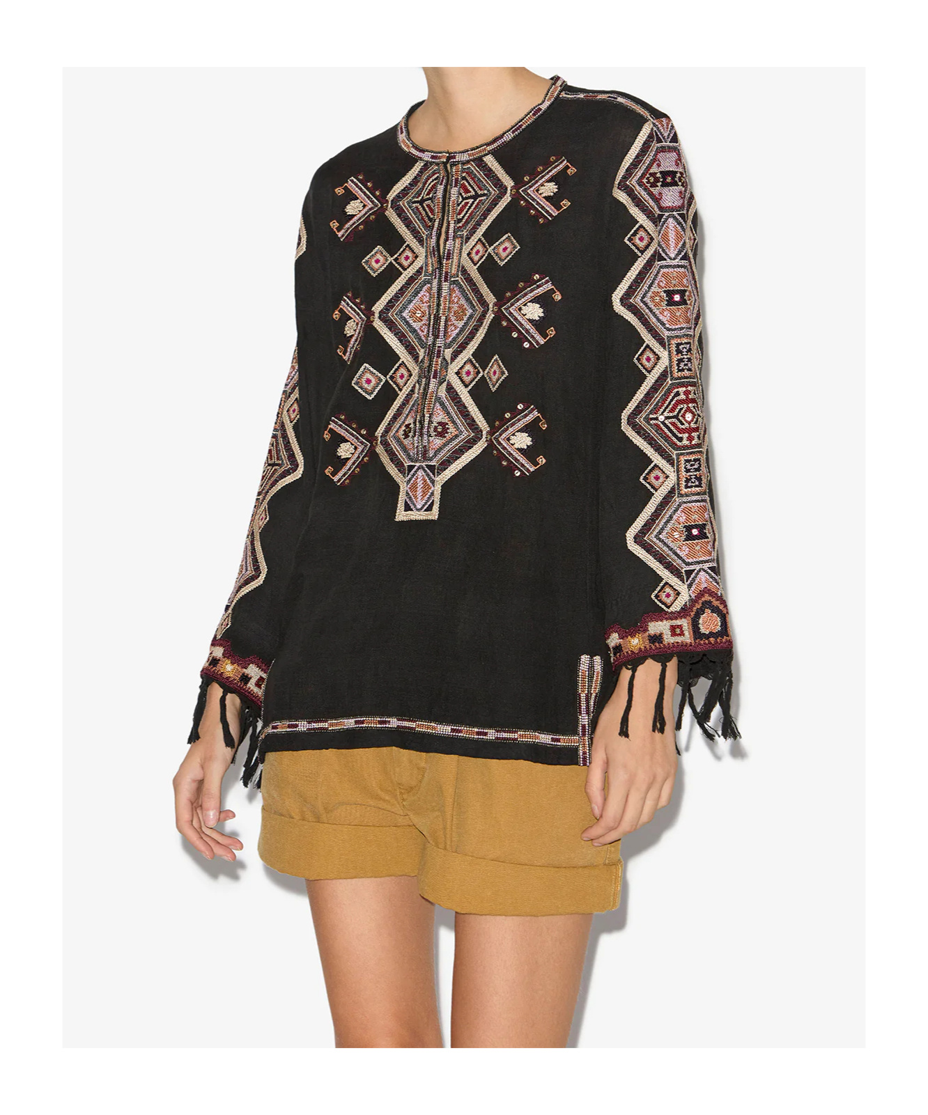 Shop Isabel Marant Zelda Blouse In Black