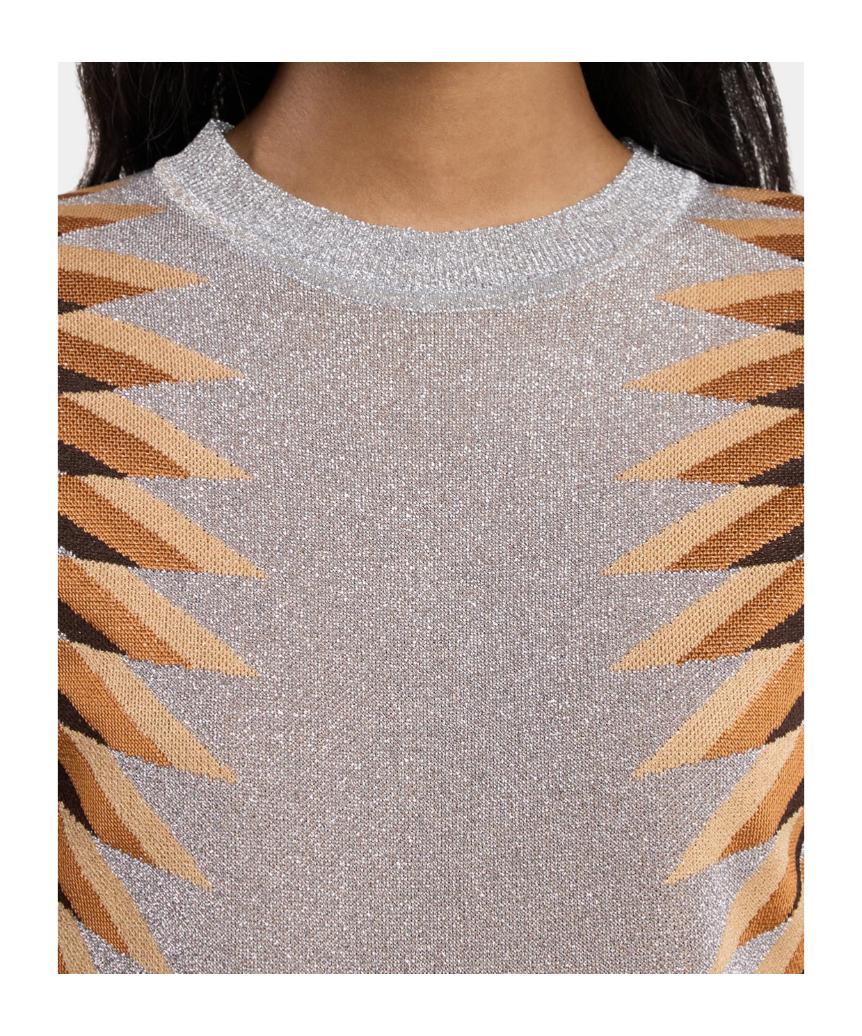 Rabanne Intarsia Metallic-knit Maxi Dress In Gray