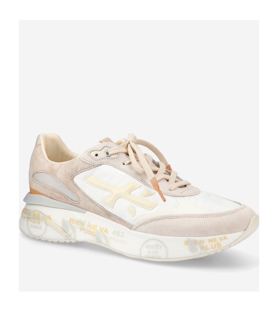 Premiata Logo Sports Shoes In White