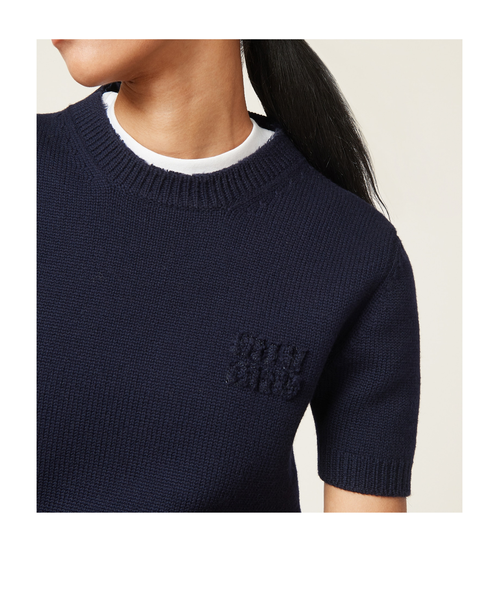 Miu Miu Wool And Nylon Mini-dress