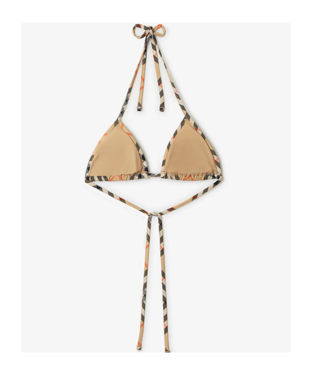 Burberry Cobb Vintage Check Triangle Bikini In Multicolor