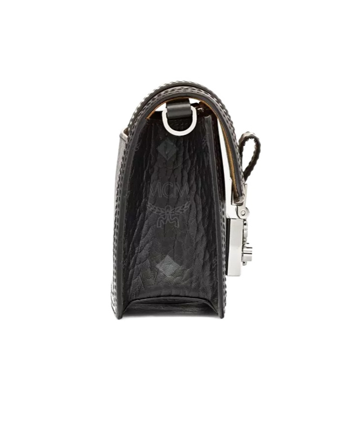 Mcm Tracy Crossbody In Visetos In Black Black