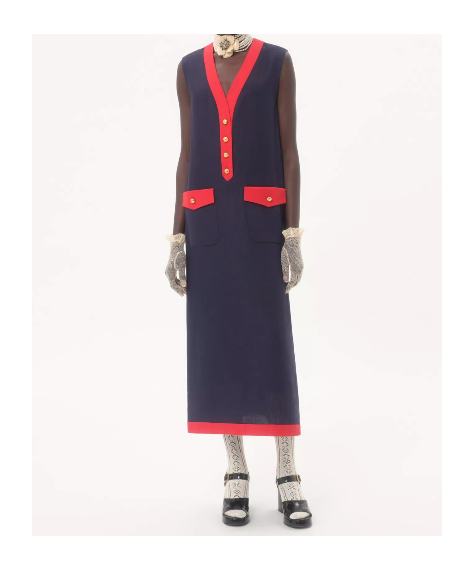 Valentino Viscose Linen Midi Dress