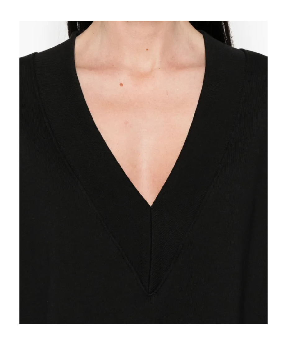 Shop Dries Van Noten Hann V-neck Short-sleeved Sweatshirt In Black