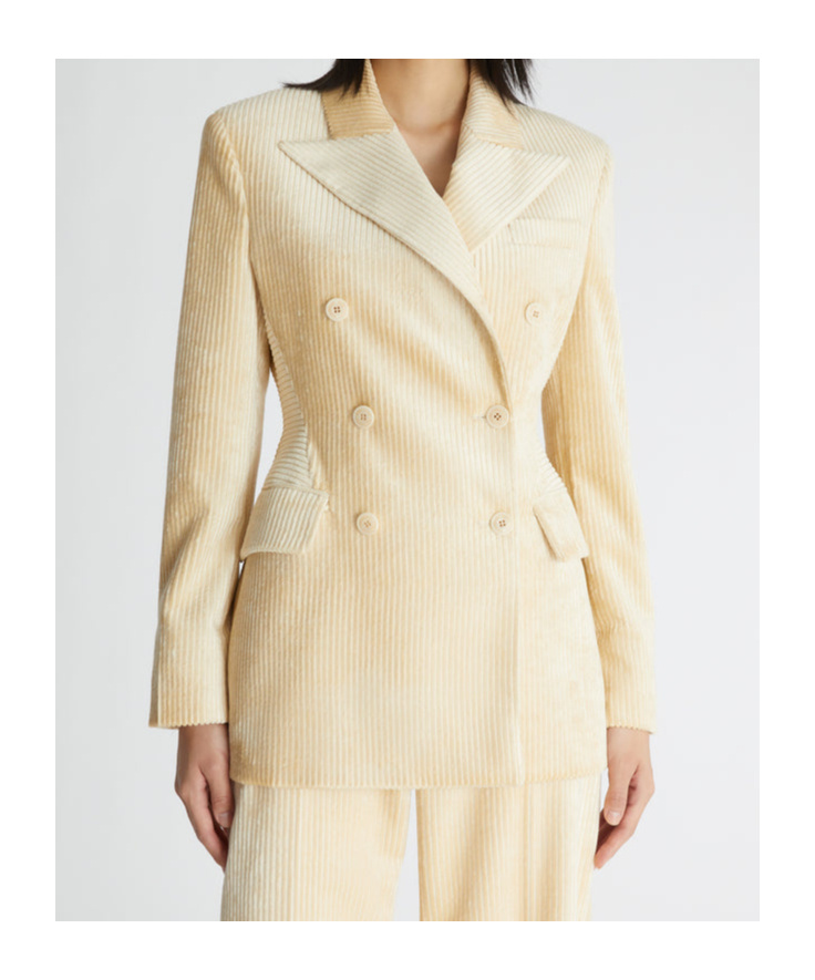 Ermanno Scervino Long-sleeved Suit Jacket In Nude