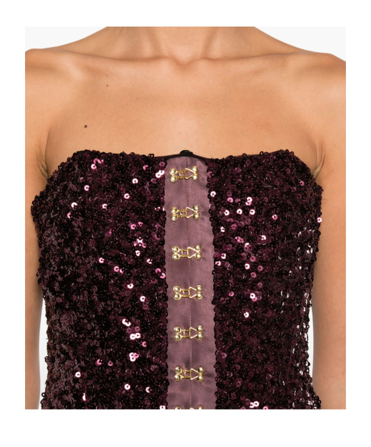 Elisabetta Franchi Sequin-embellished Midi Dress In Black