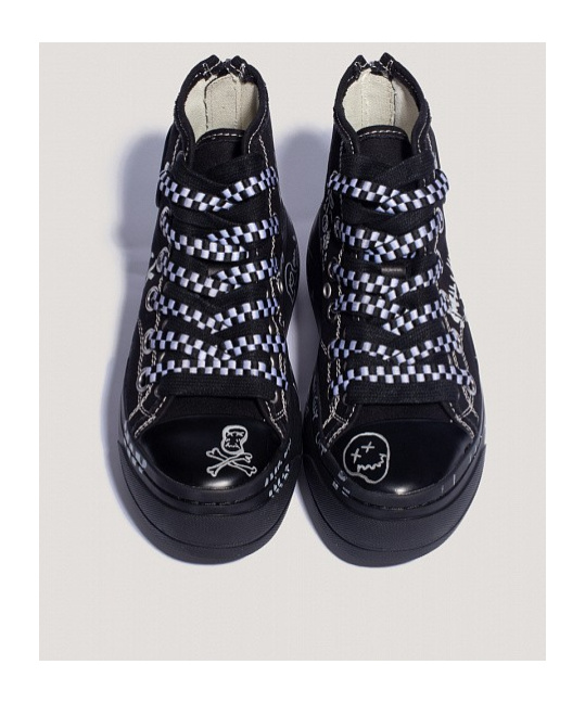 R13 Lace-up Low-cut Casual Shoes In Black