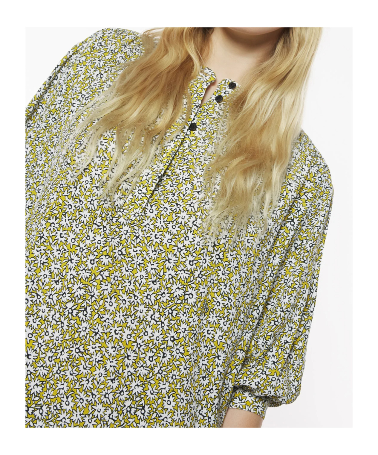 MAISON KITSUNÉ TUNIC GATHERED DRESS 