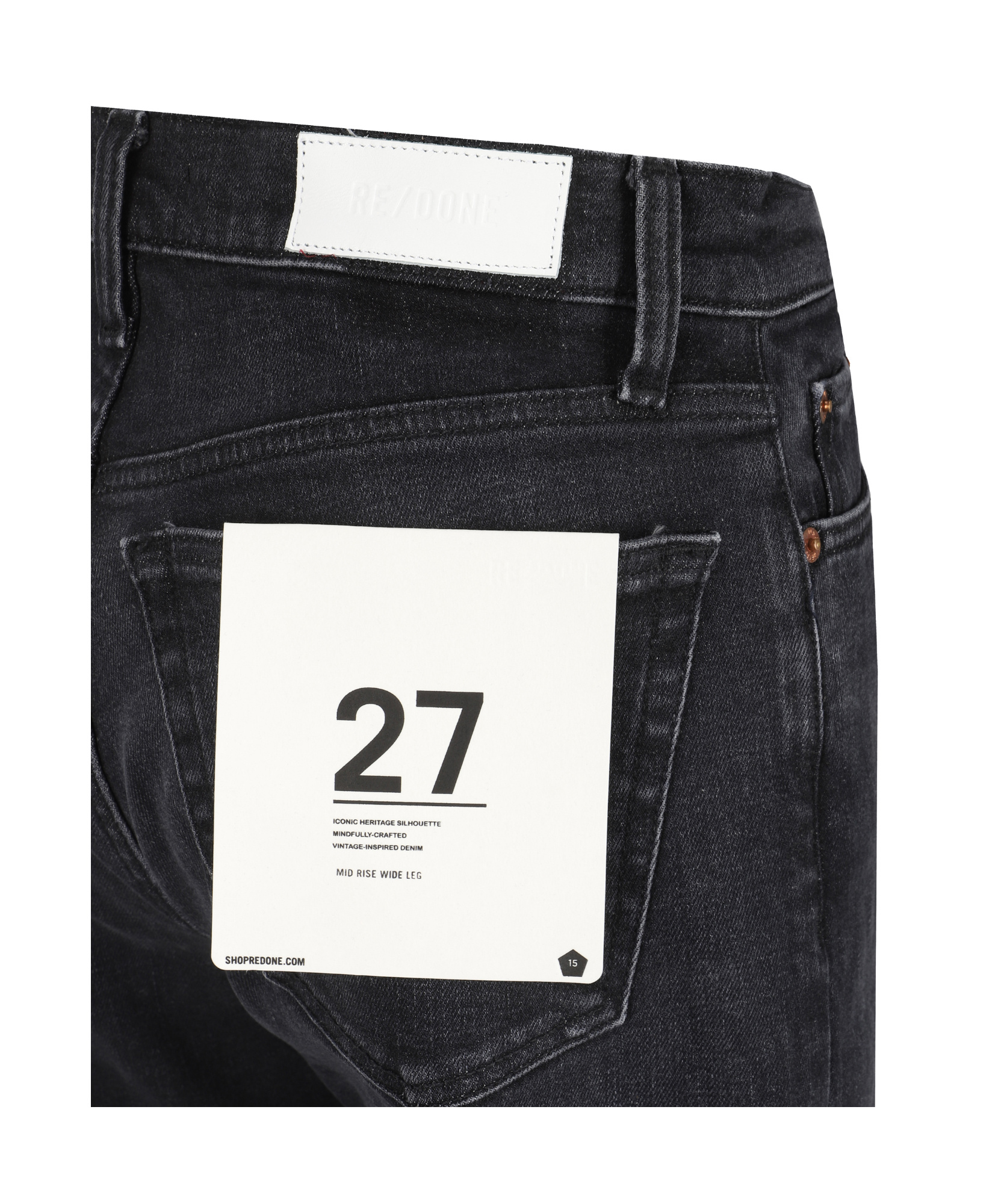 Shop Re/done Belt-loop Jeans In Black