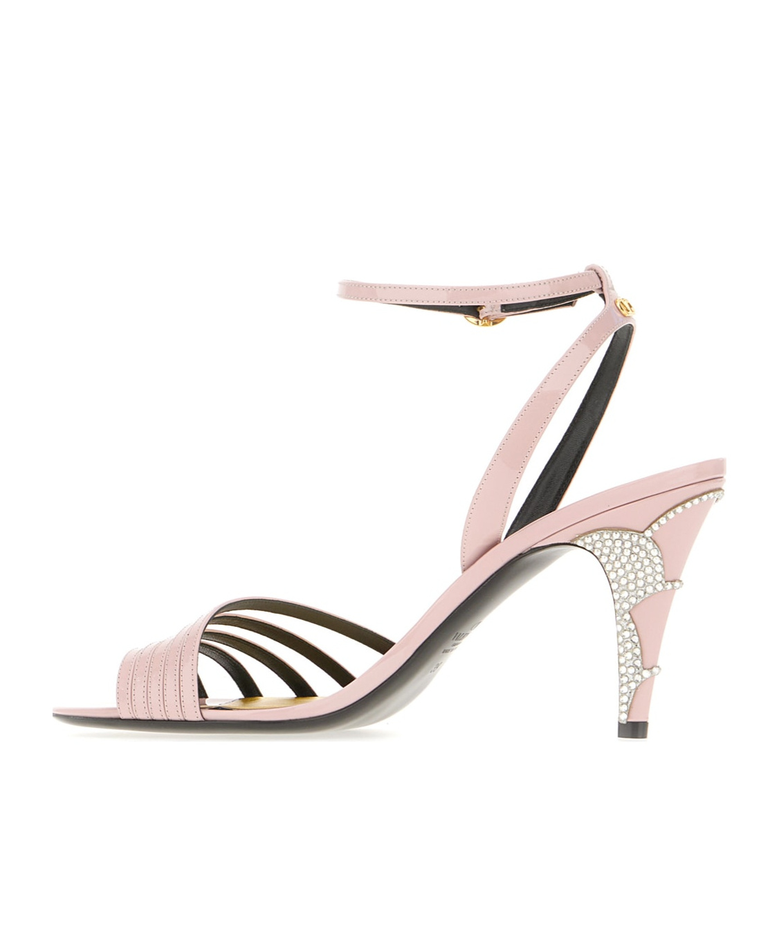 Valentino Ladycrush Leather Ankle-strap Sandals In Pink