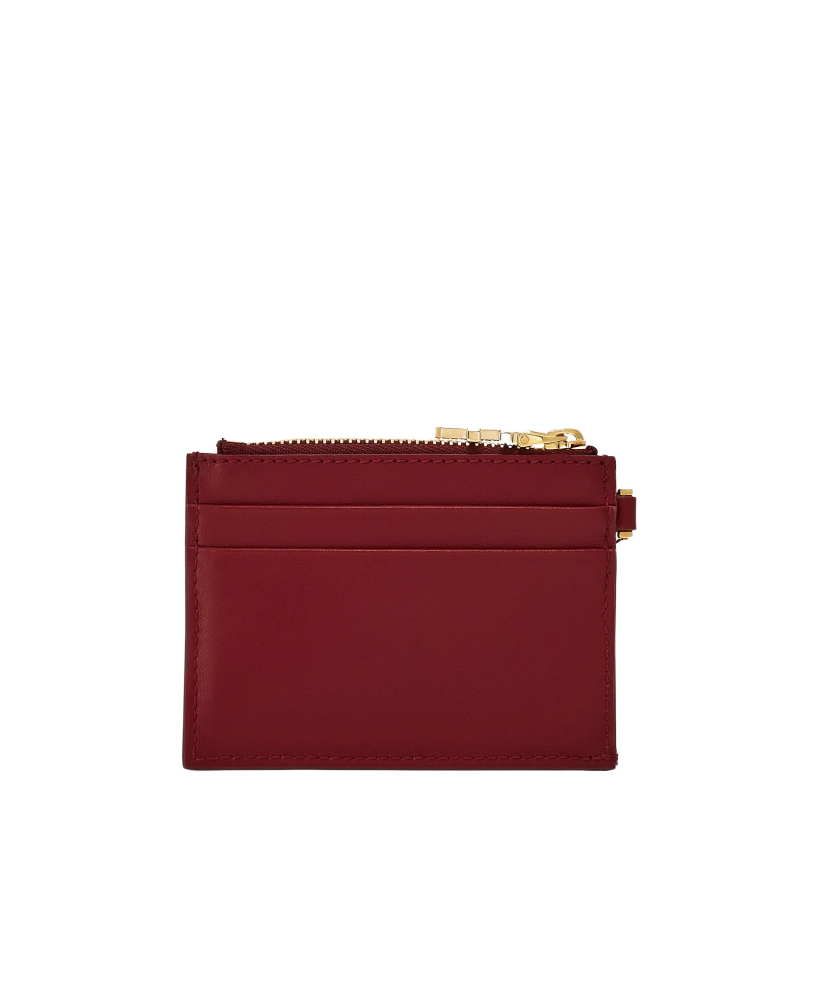 Ferragamo Card Holder With Key Chain In Red