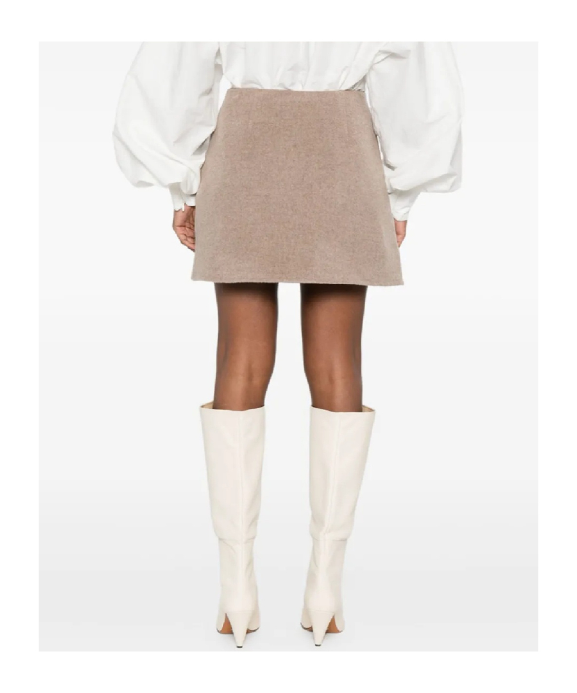 Ermanno Scervino Safety-pin Wrap Skirt In Brown