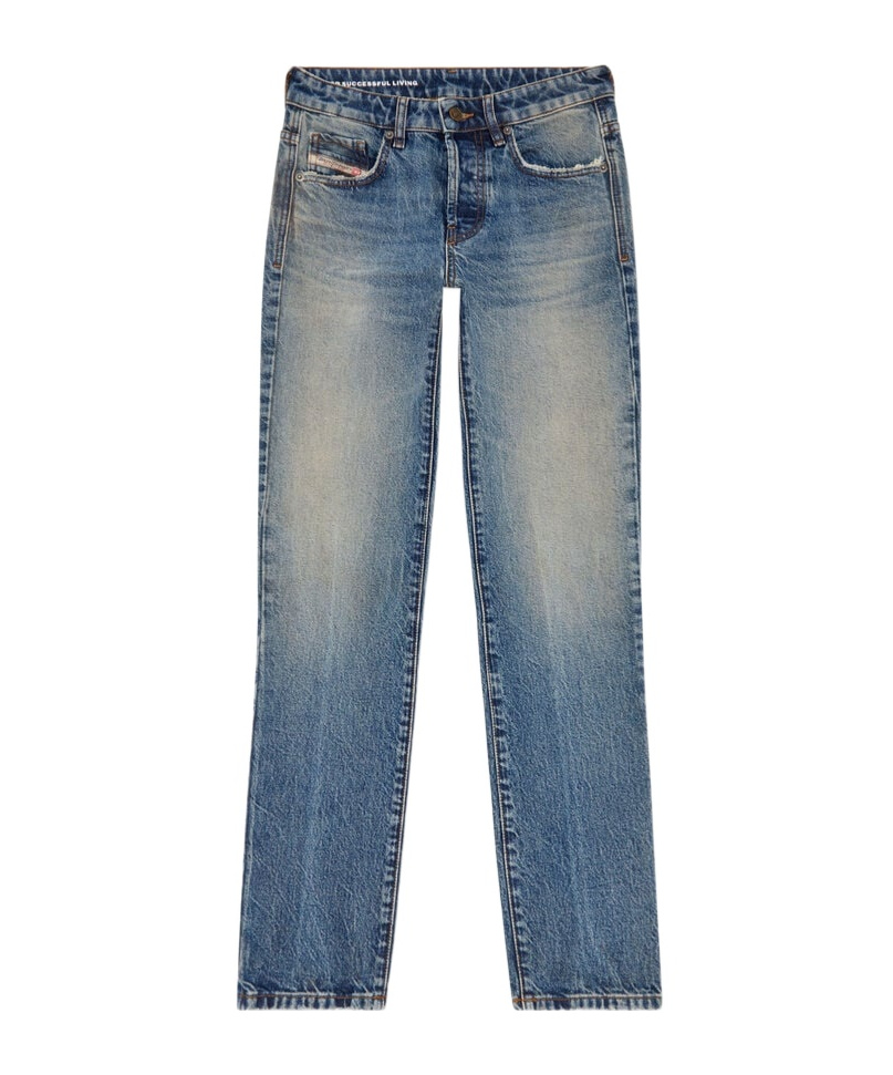 Diesel D-mine Straight-leg-jeans In Gray