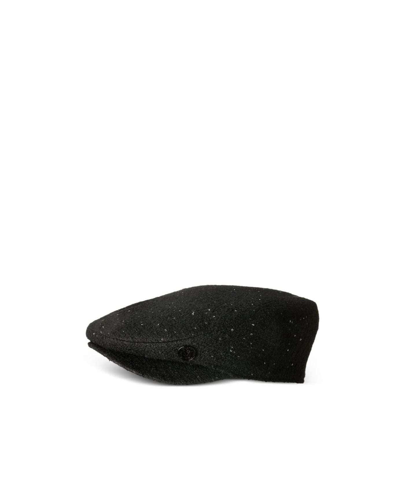 Maison Michel Sequined Beret In Black
