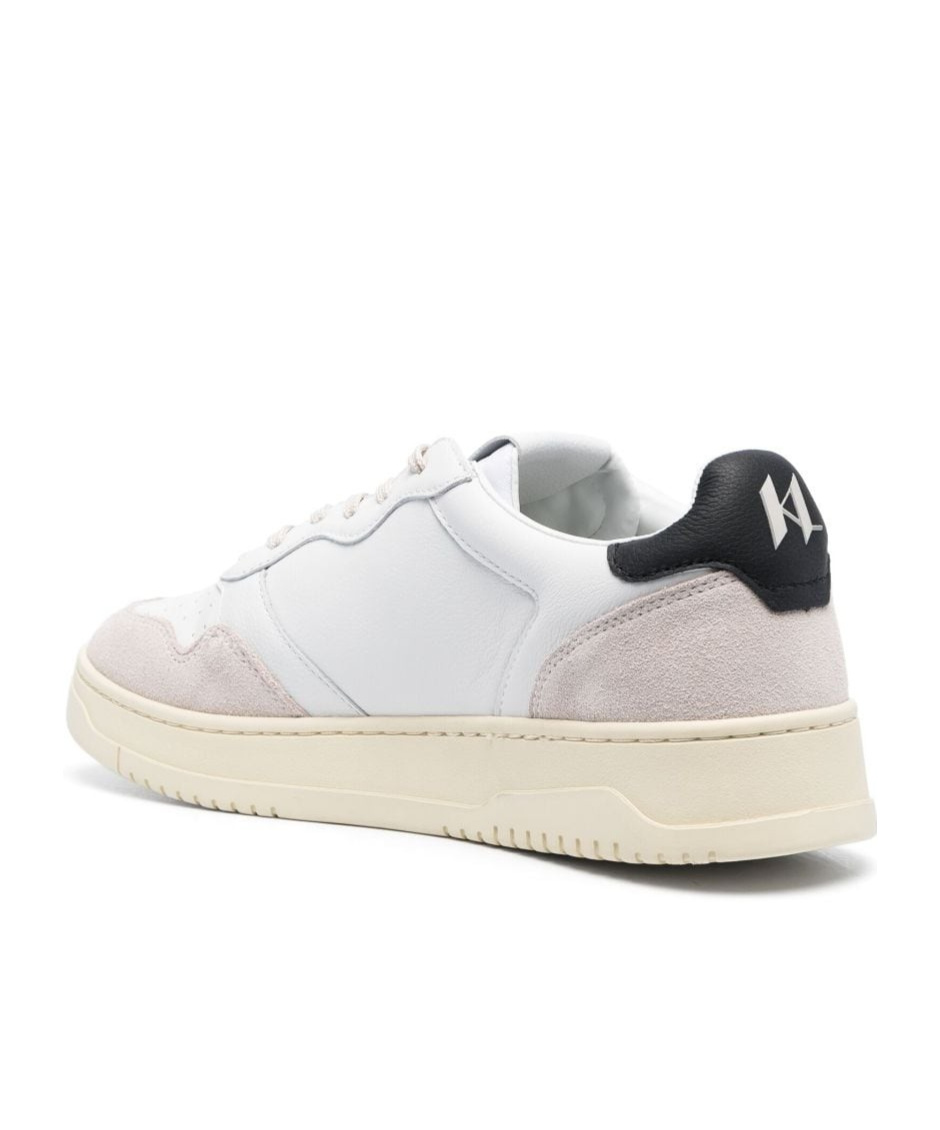 Karl Lagerfeld Lace-up Low-cut Sneakers In White