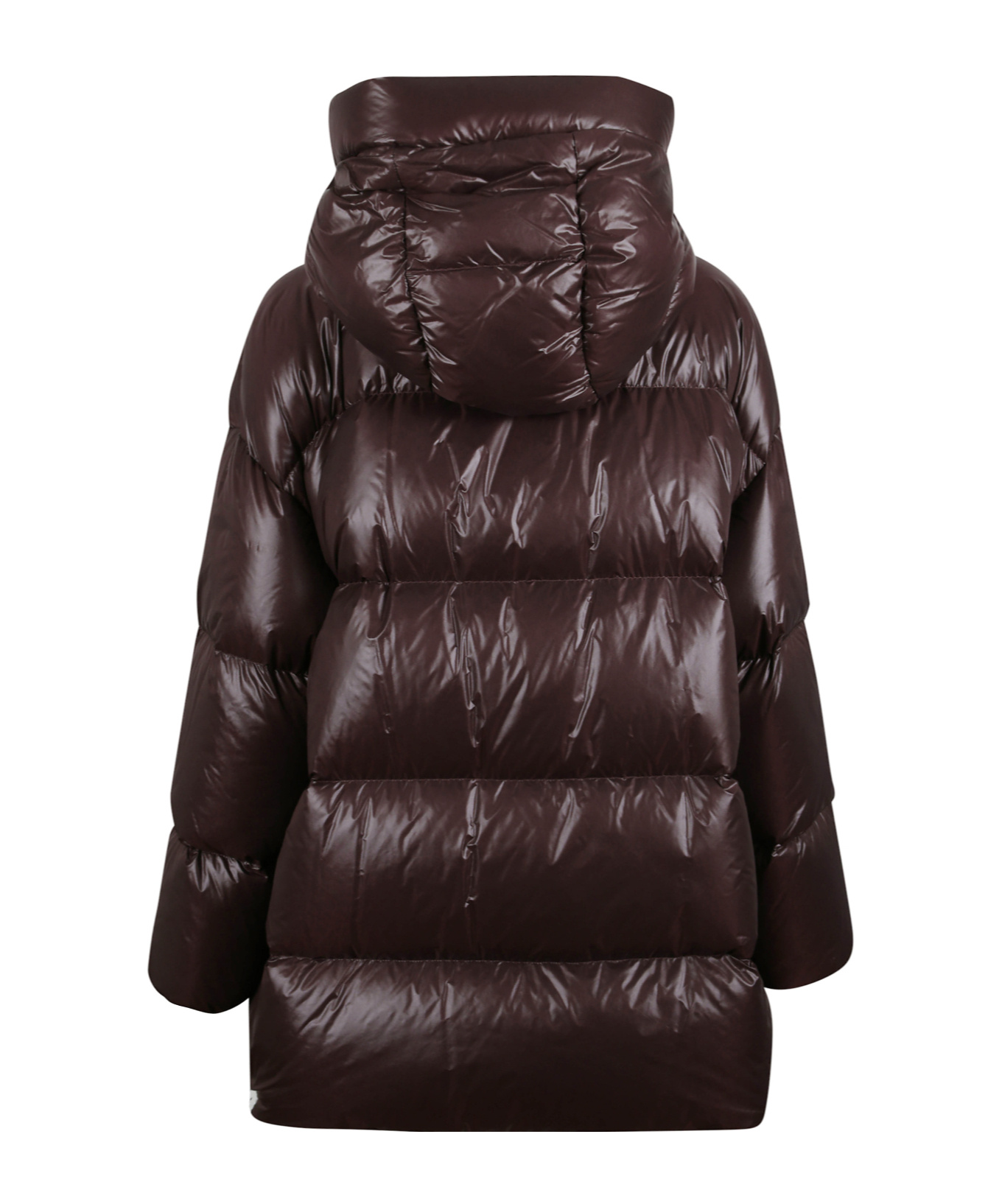 Jil Sander Long-sleeved Down Jacket In Black