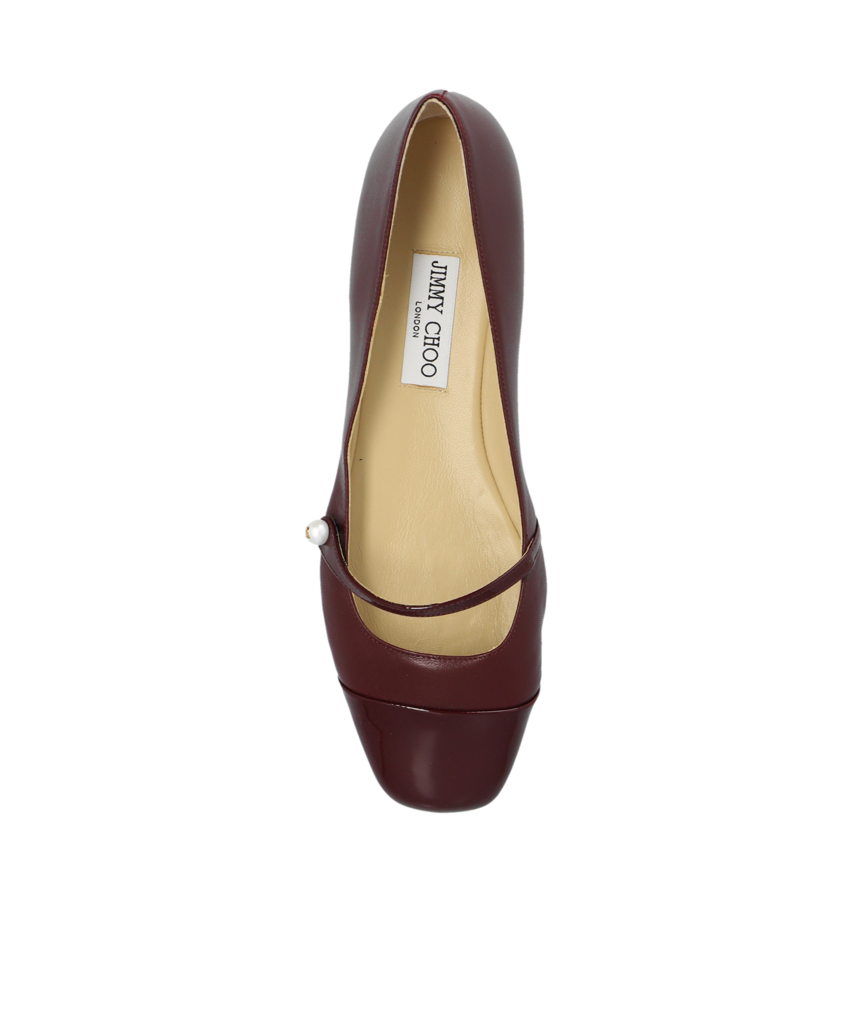 Jimmy Choo Elisa Square Toe Ballet Flats In Black