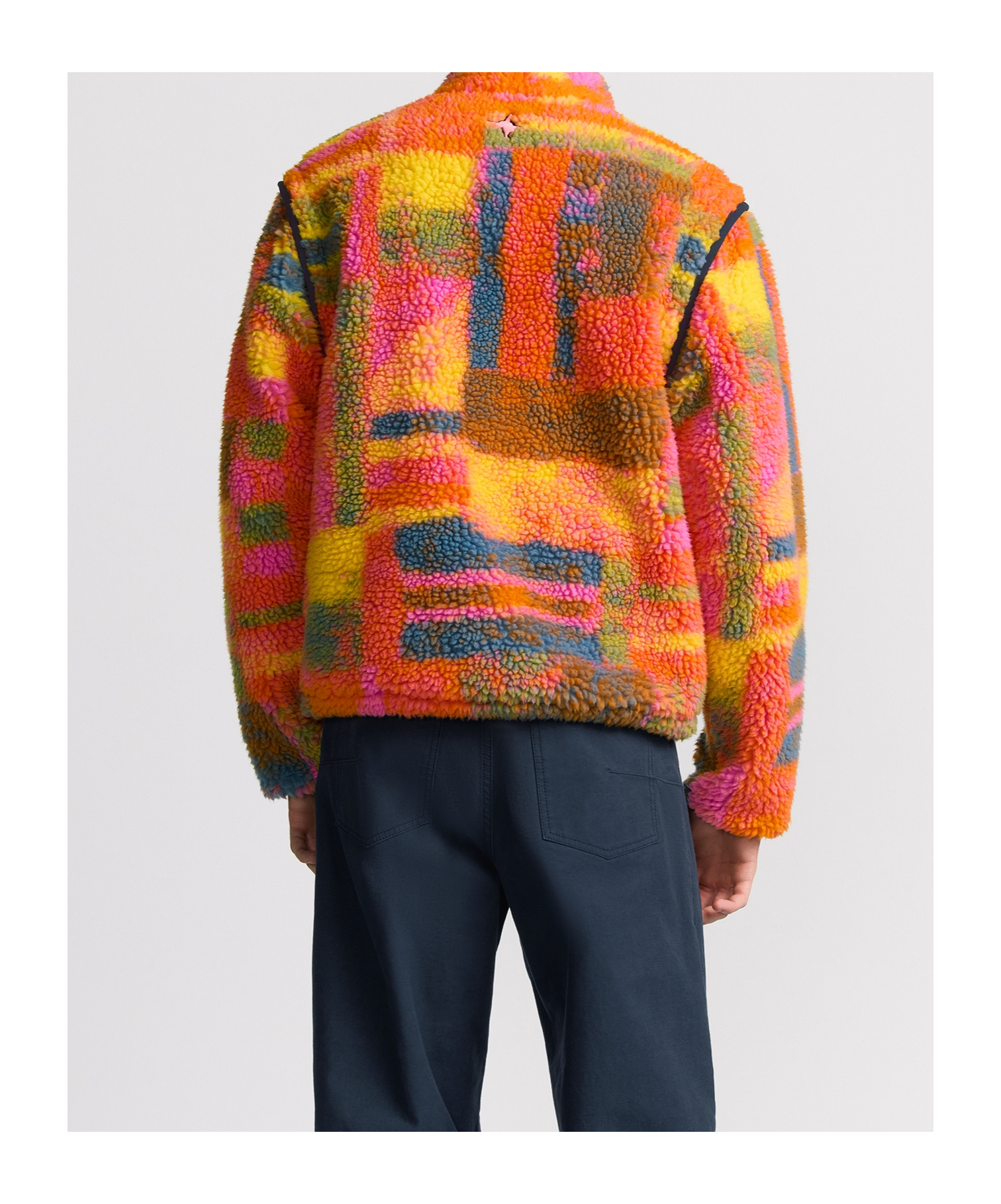 Dior Lewis Hamilton Removable Sleeves Jacket In Multicolor