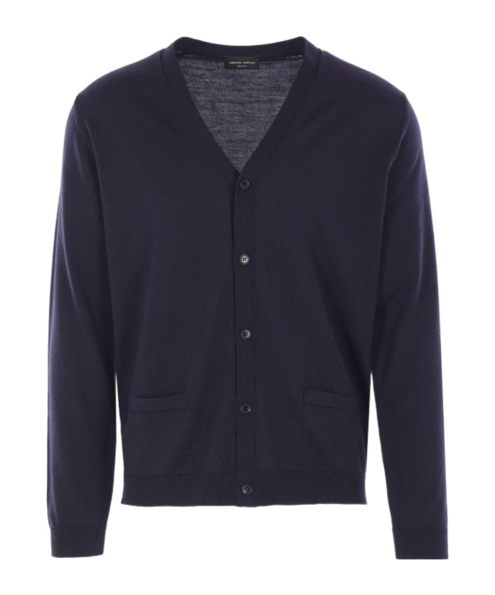 Roberto Collina Sweaters Blue In Animal Print