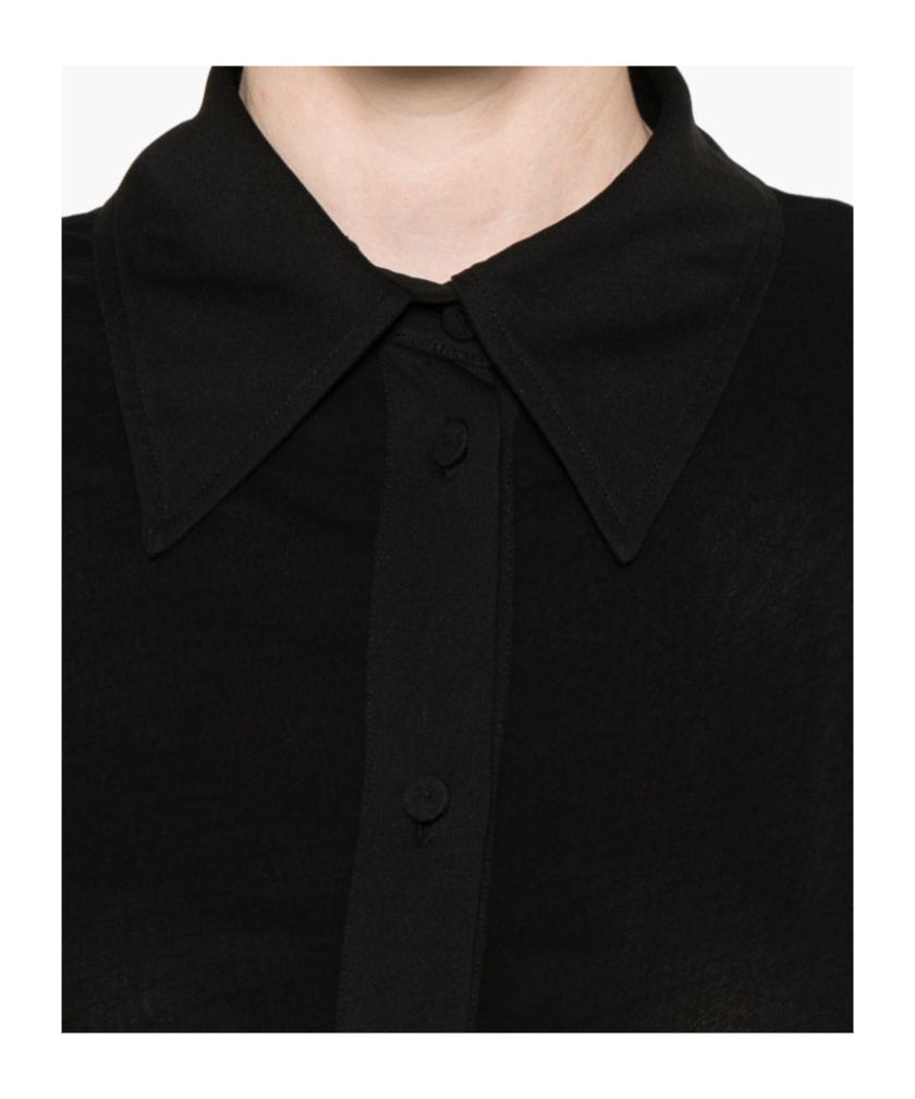 Jil Sander Women Double Layer Shirt In Black
