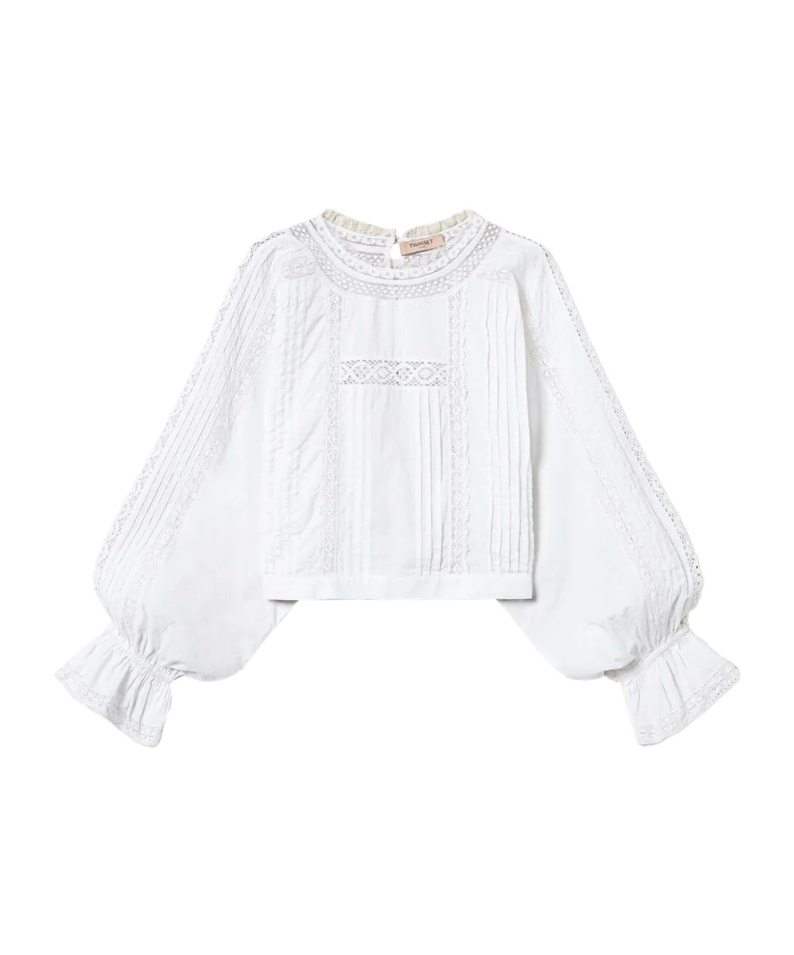 Shop Twinset Embroidered Blouse In White