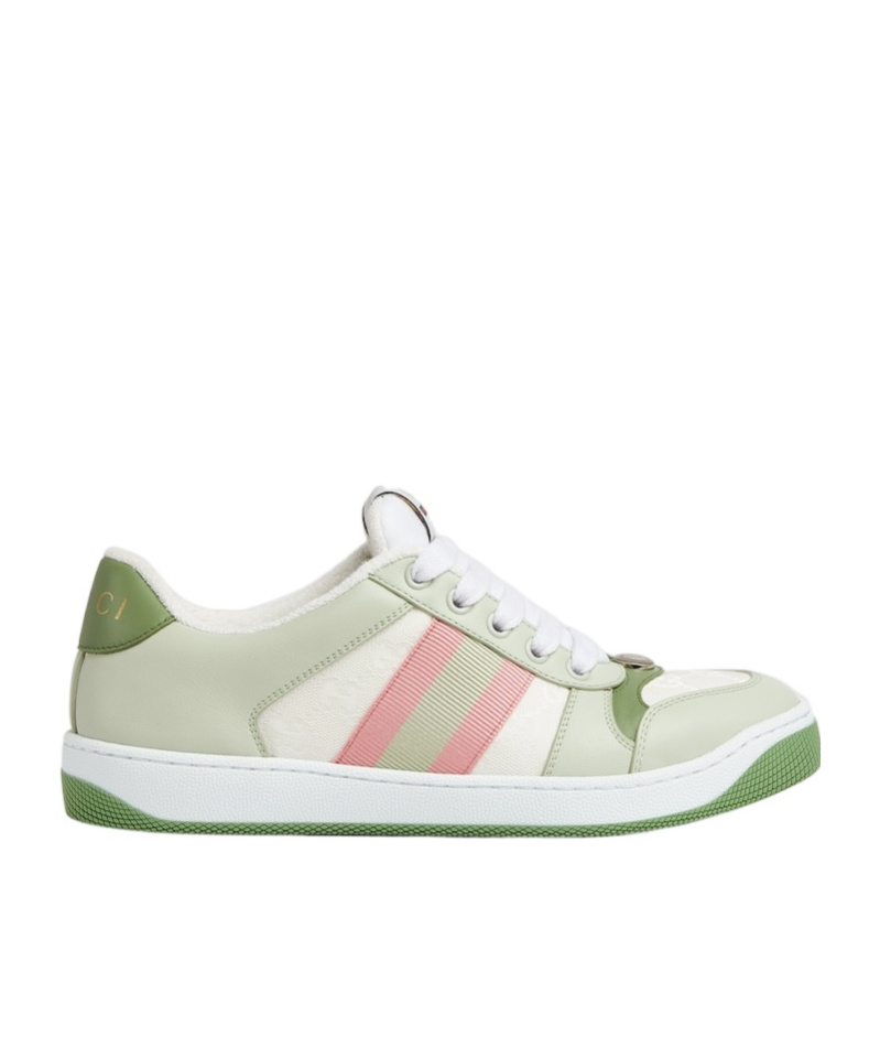 Gucci Screener Sneakers In White