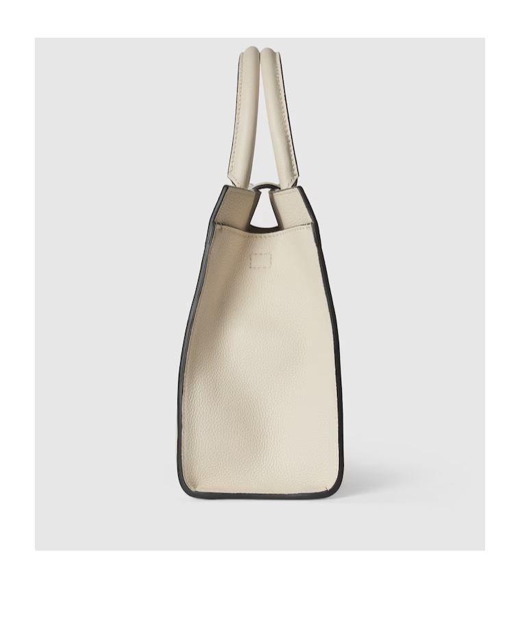 Gucci Medium Shoulder Bag With Hooks And Buckles In White
