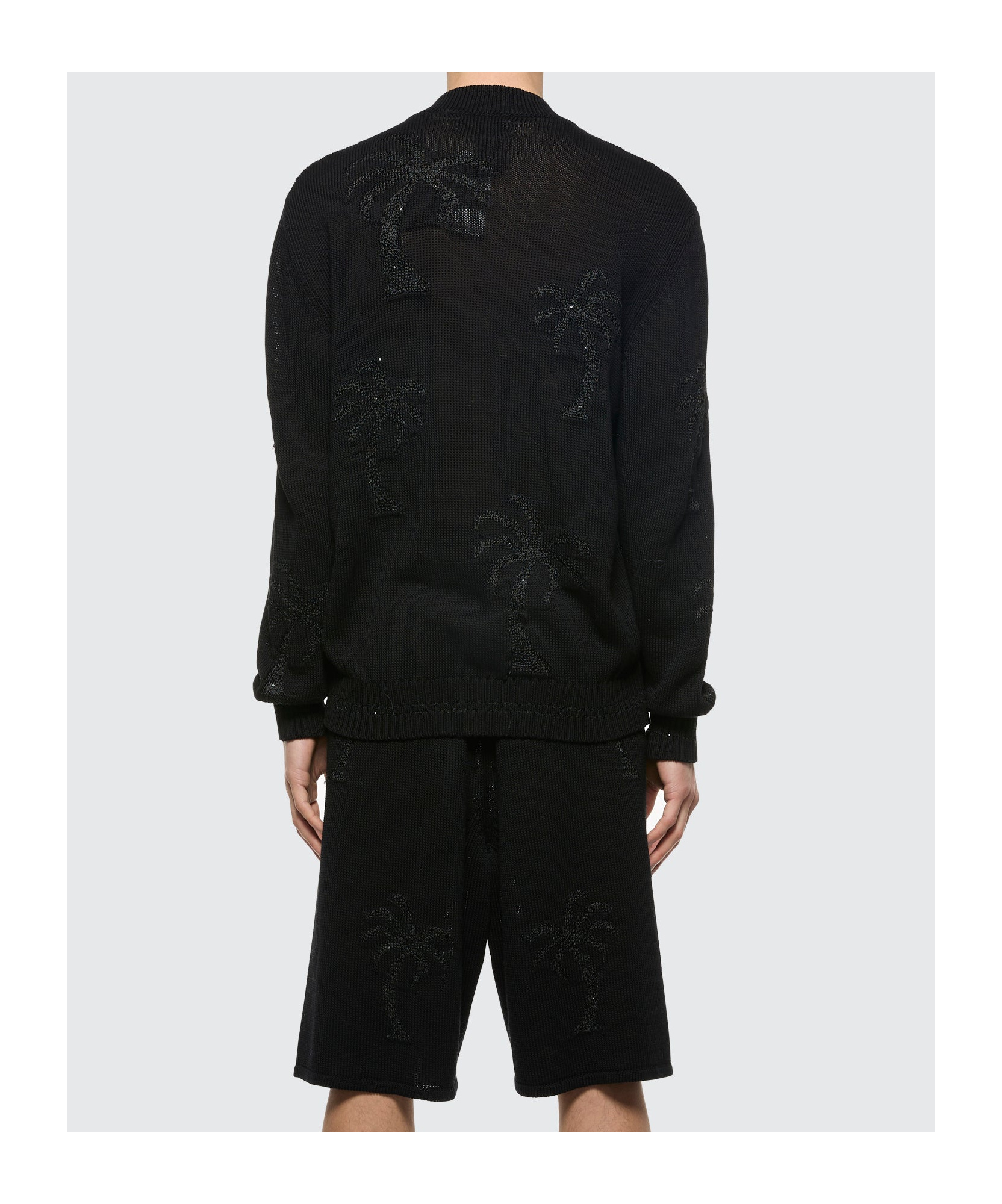 Shop Laneus Palm Tree-embroidered Jacket In Black