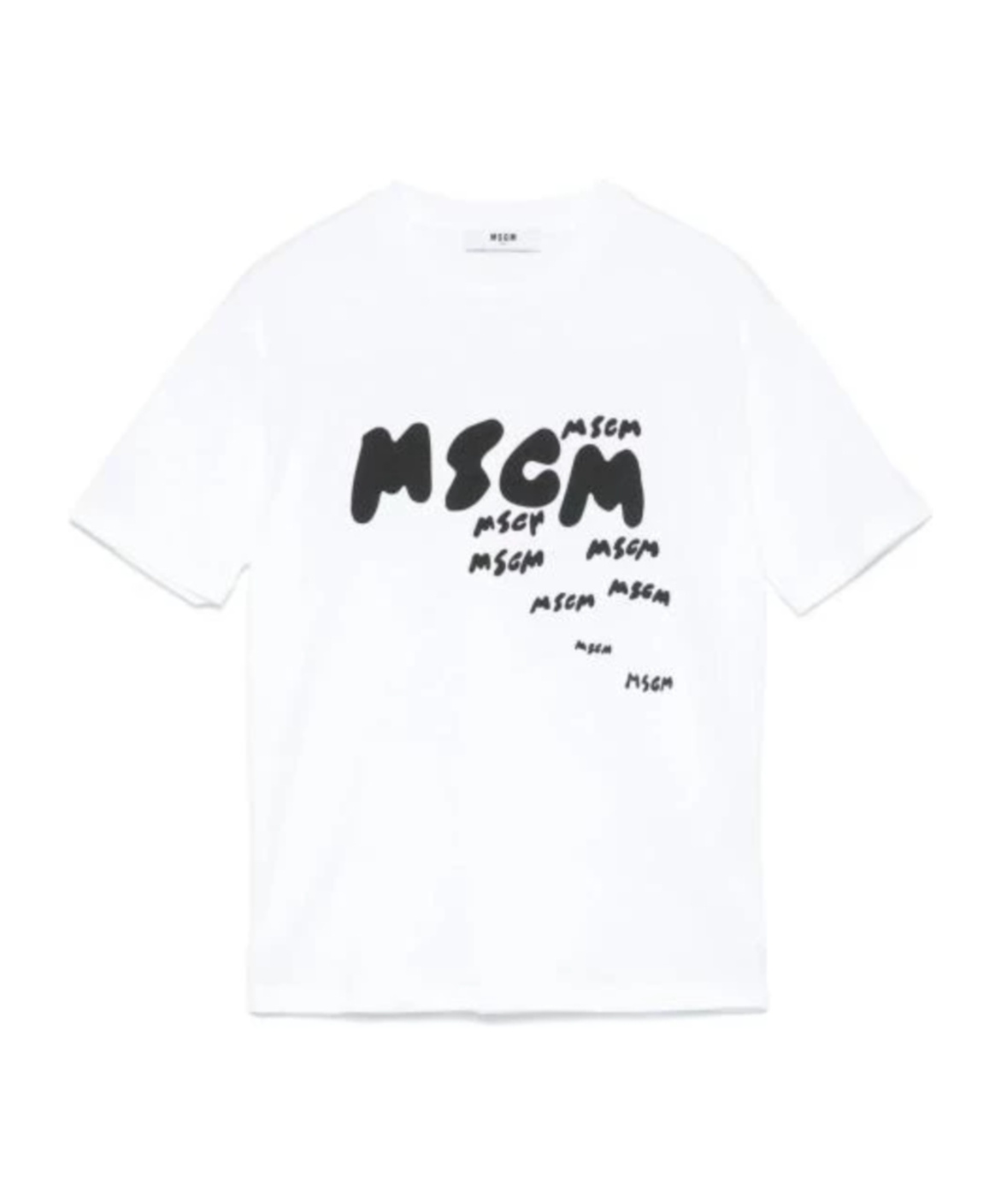 Msgm Short-sleeved T-shirt In White