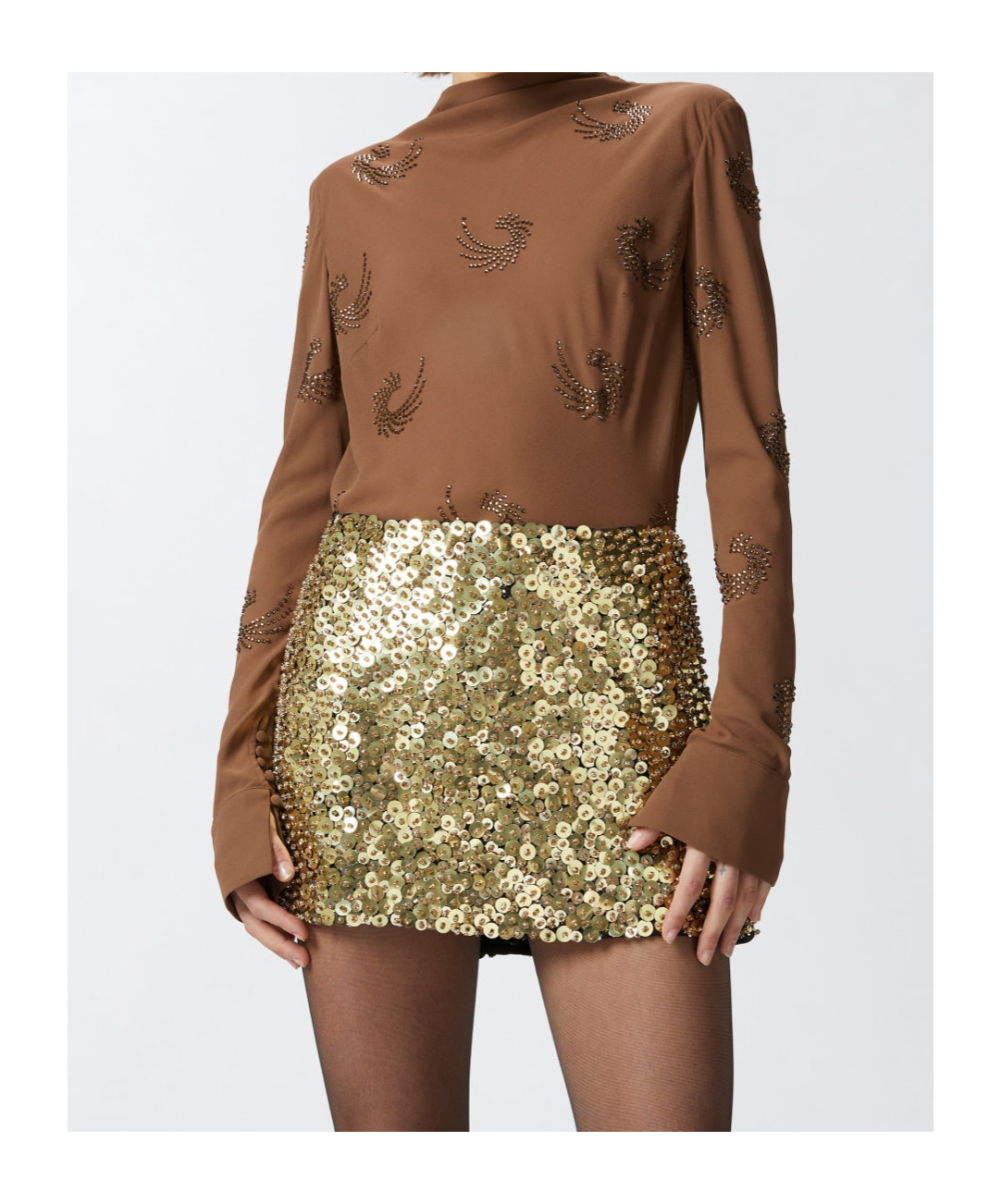 Pinko Rebora Blouse In Brown