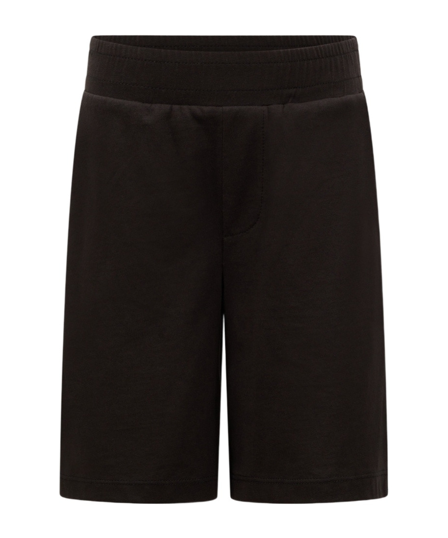 Moncler Elastic Waist Shorts In Black