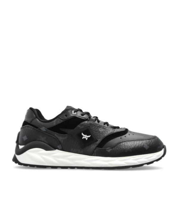Mcm Skywander Sneakers In Visetos In Black
