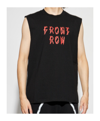 44 Label Group Graphic-print Cotton Vest In Black