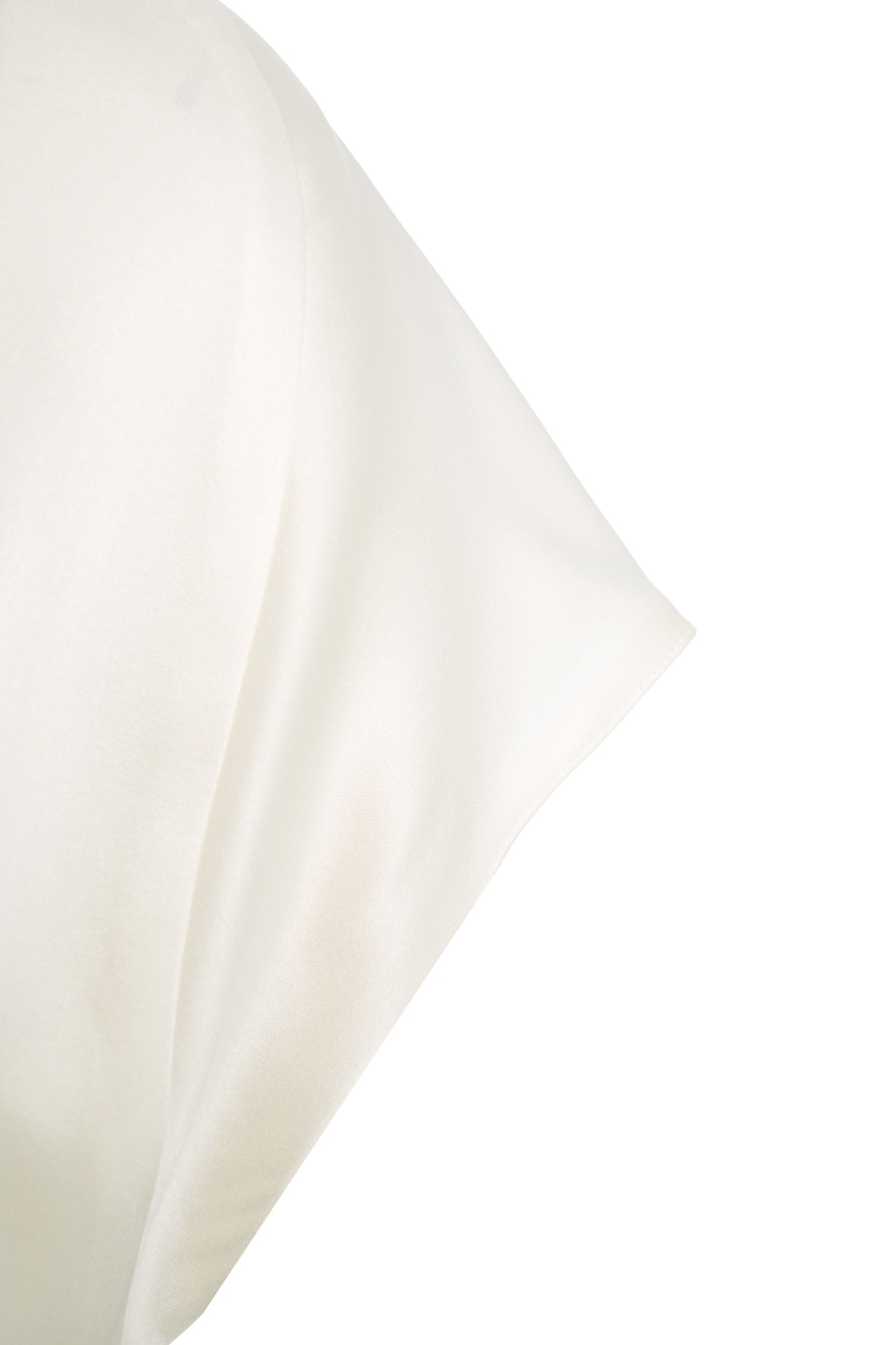 Pinko Short-sleeved Satin Blouse In White