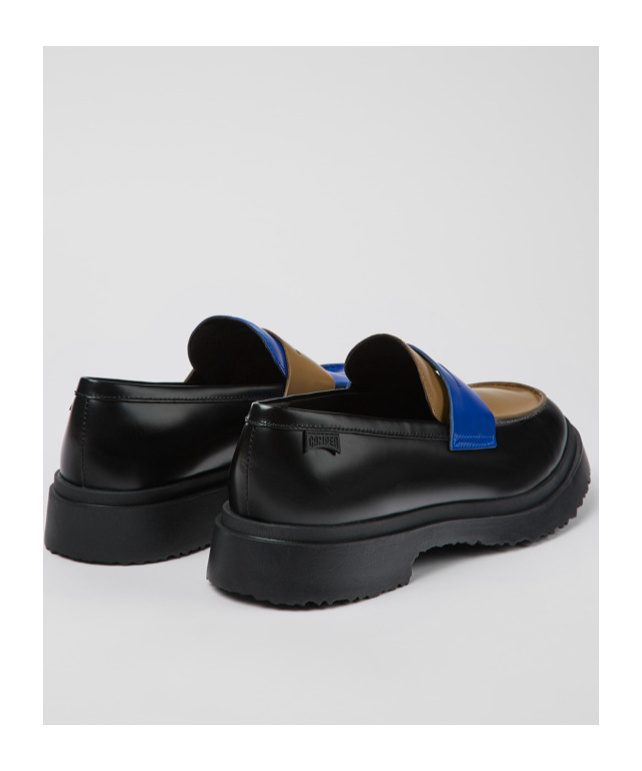 Camper Walden Penny-slot Loafers In Black