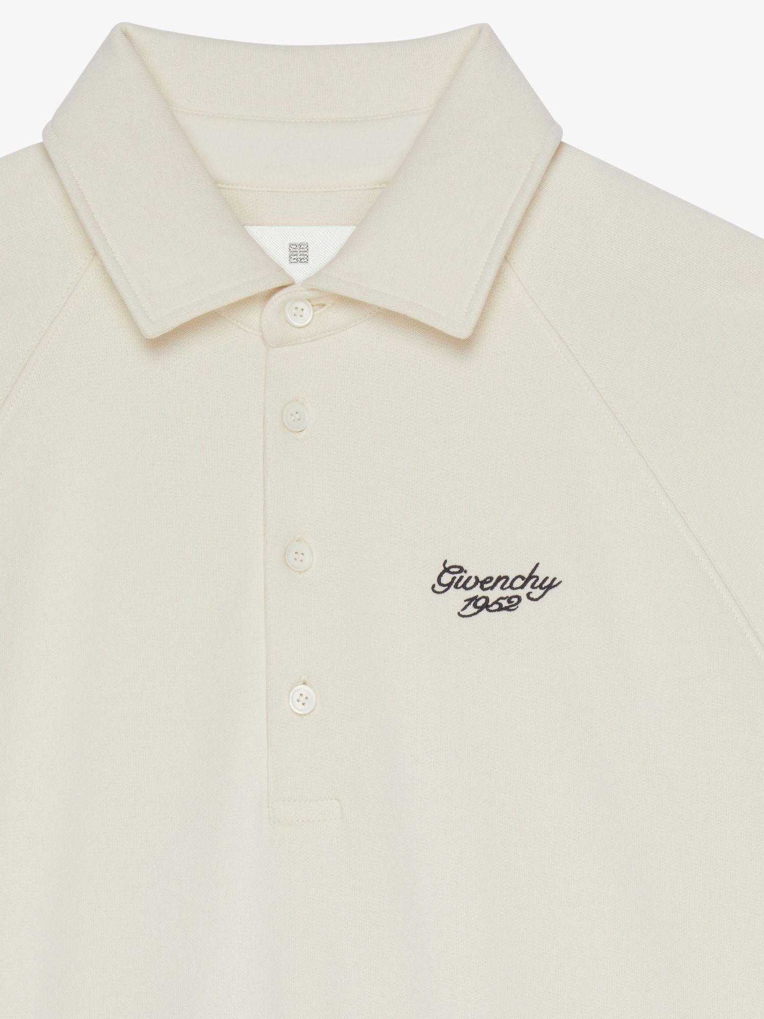 Shop Givenchy Polo In Fleece In White