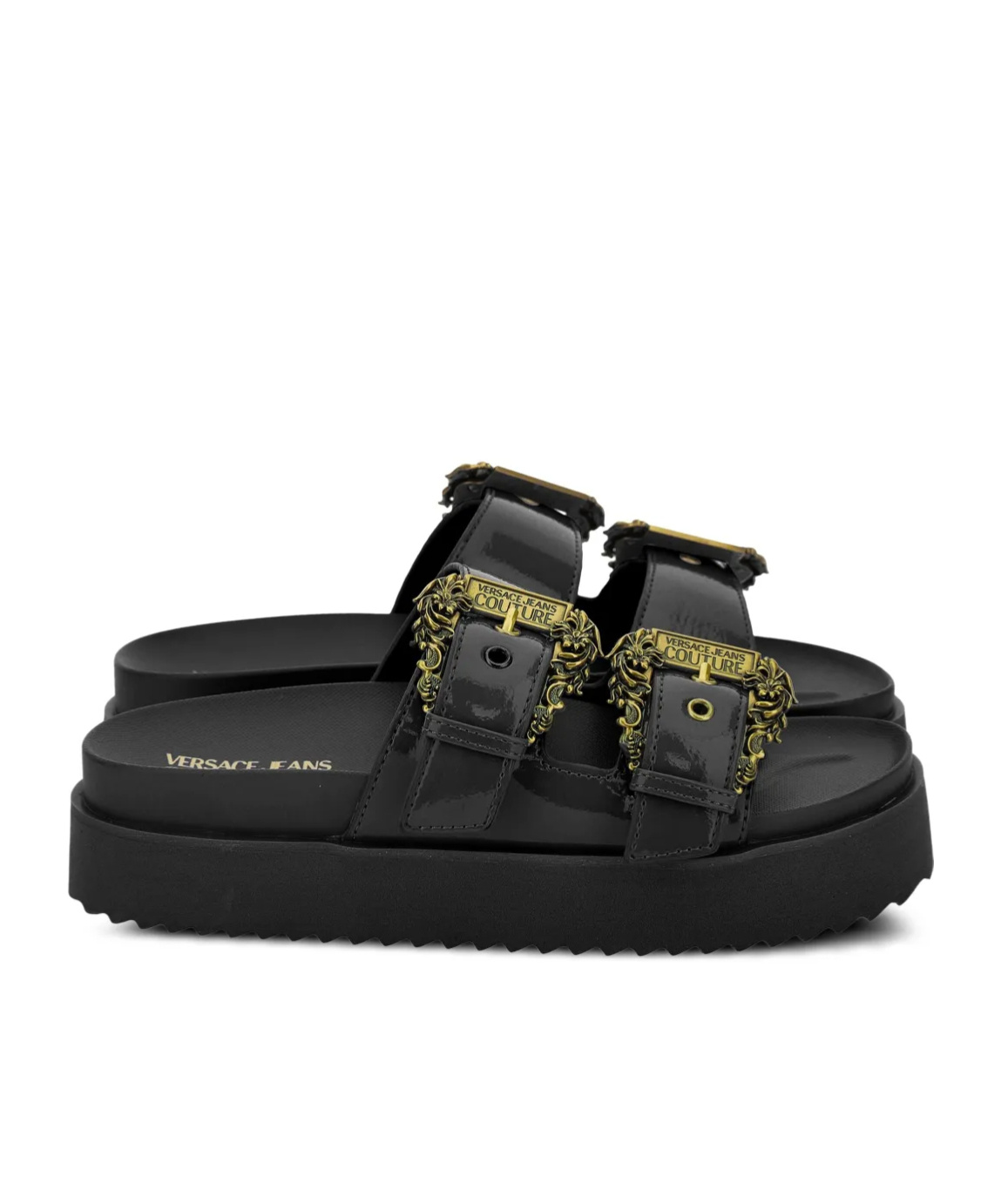 Versace Jeans Arizona Slides In Black