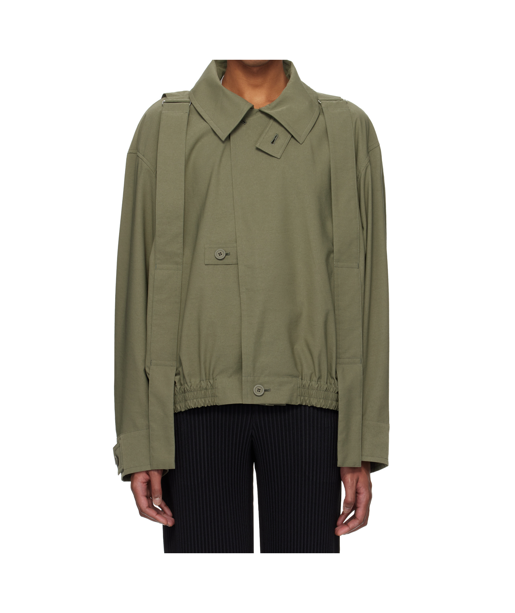 Shop Issey Miyake Lightweight Jacket In Green