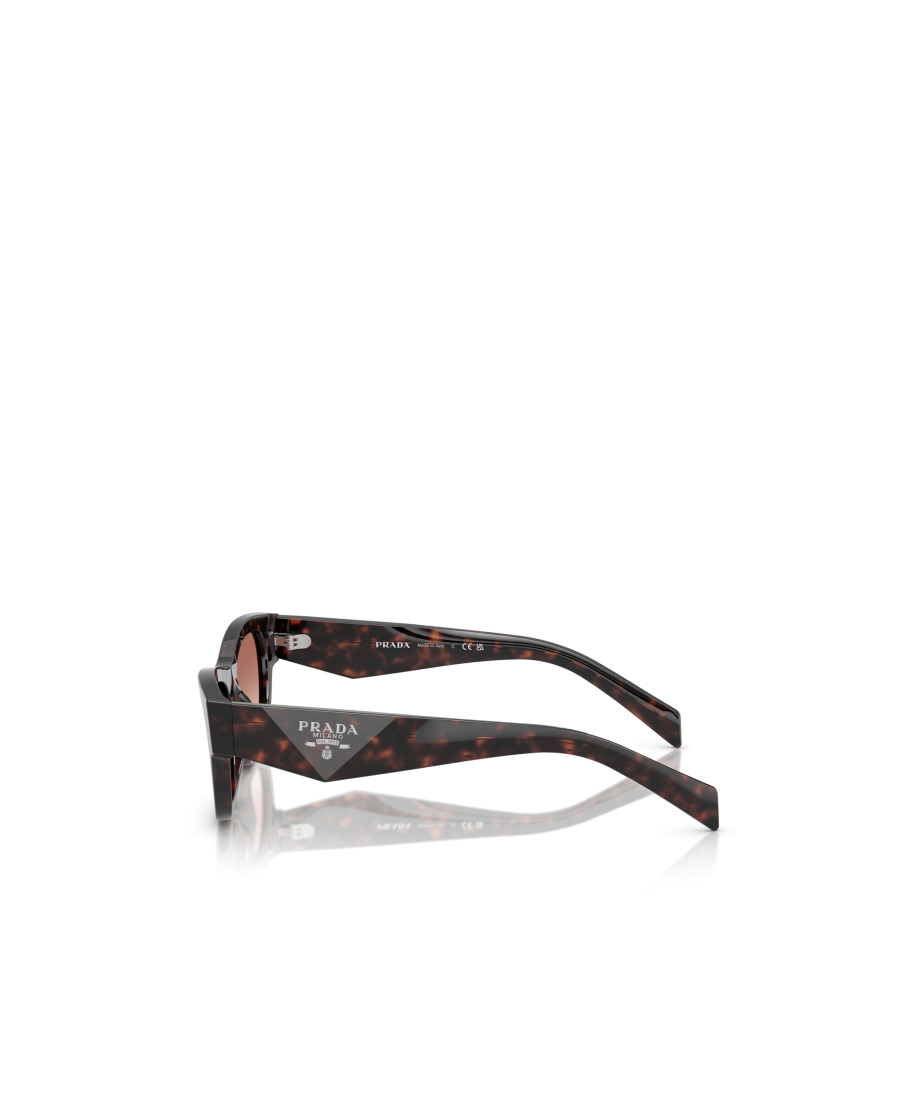 Shop Prada Full Frame Sunglasses In Black